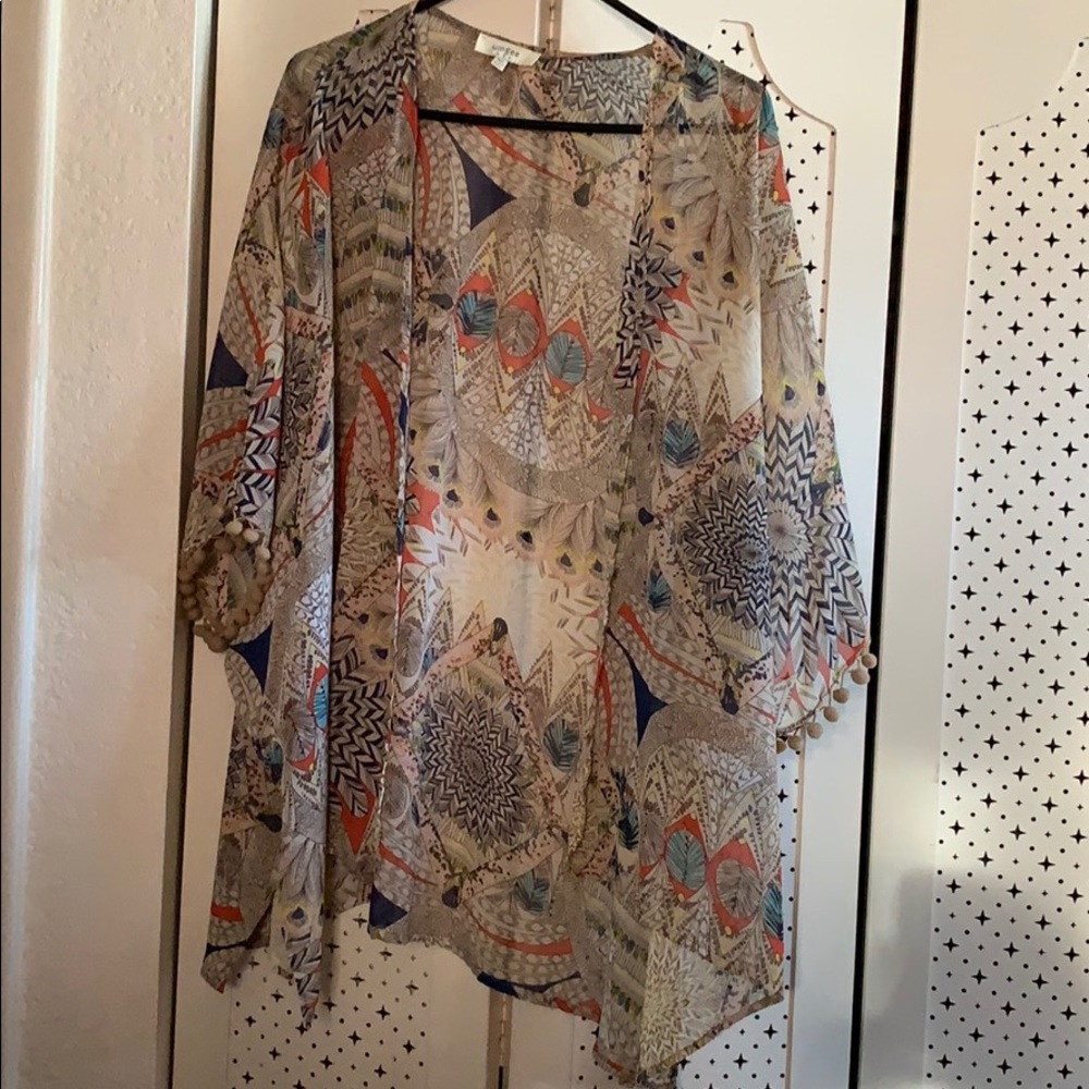 Sheer cardigan
